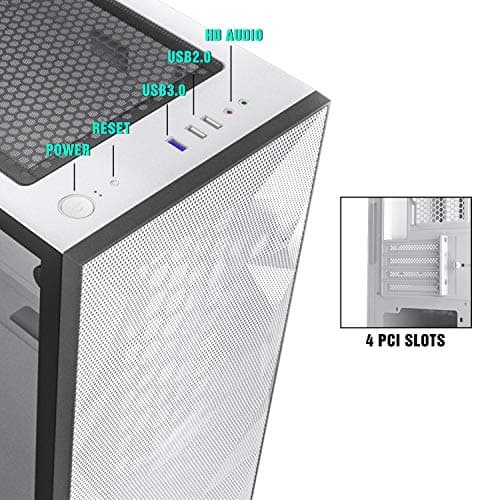 darkFlash DLM 21 MicroATX Mid Tower Black Tempered Glass Side Panel image