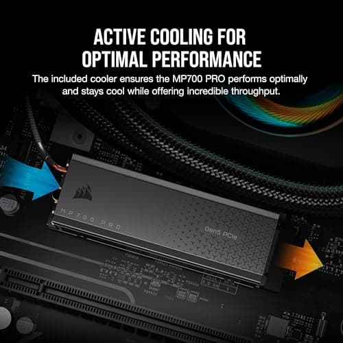 Corsair MP700 PRO w/Heatsink 4TB SSD M.2 NVMe PCIe 5.0 image