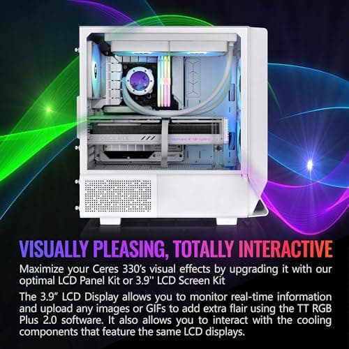 Thermaltake Ceres 330 ARGB ATX Mid Tower White Tempered Glass image
