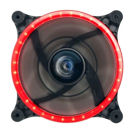 Apevia C 120mm Black / Red 57.67 CFM Red LED 5-Pack image
