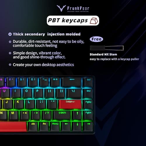 DrunkDeer G65 RGB Wired Gaming Keyboard image