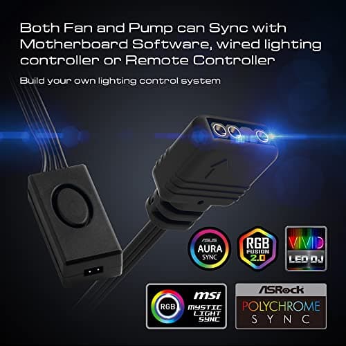 GAMDIAS CHIONE M3 Water 240mm 70.2 CFM White image