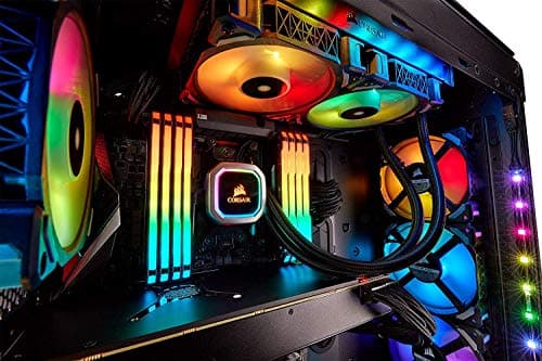 Corsair Hydro Series H100i RGB PLATINUM Extreme Performance Liquid CPU Cooler, Mounting kit for most modern CPU sockets, Two ML PRO RGB Series PWM 140mm fans, Fan and radiator mounting screws, USB 2.0 motherboard header cable, Thermal compound (pre-applied), Quick Start Guide image