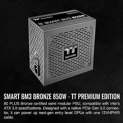 Thermaltake Smart BM3 Black 850W Semi-Modular 80+ Bronze Certified image