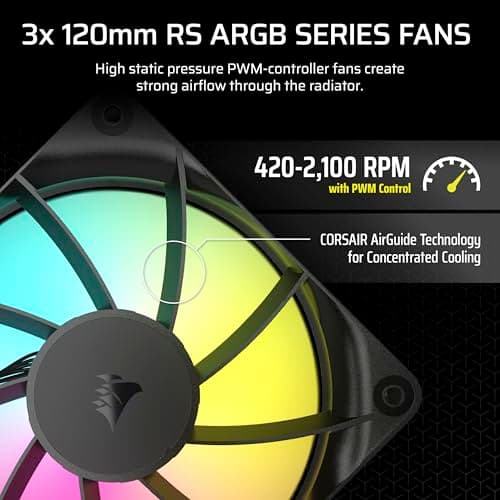 Corsair NAUTILUS Water 360mm RS ARGB Black image