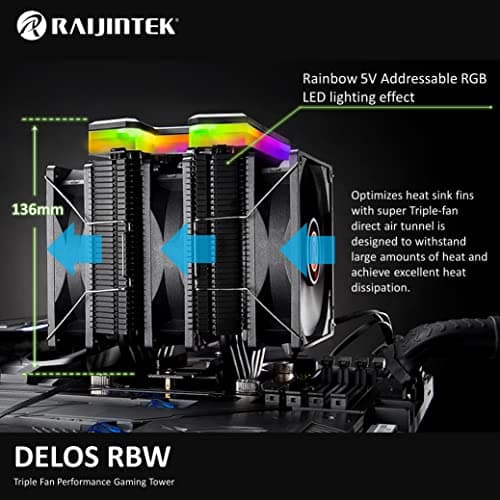 RAIJINTEK DELOS RBW 20.34 CFM Air 136mm Black image