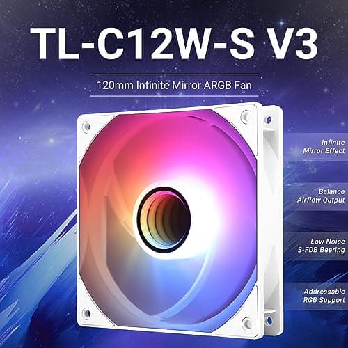 Thermalright TL-C12W-S V3 120mm White PWM ARGB image