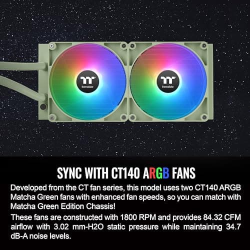 Thermaltake TH280 V2 Water 280mm ARGB Sync Green image