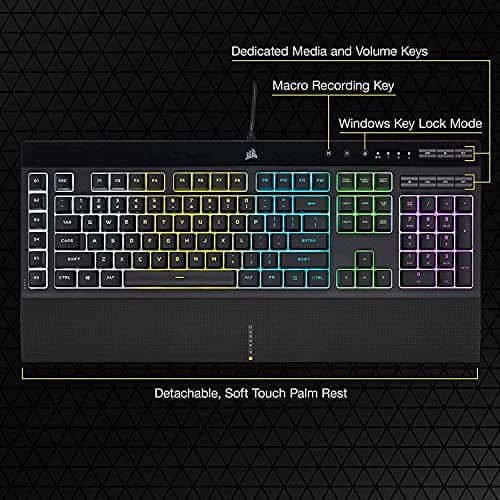 Corsair K55 RGB PRO Wired Gaming Keyboard image