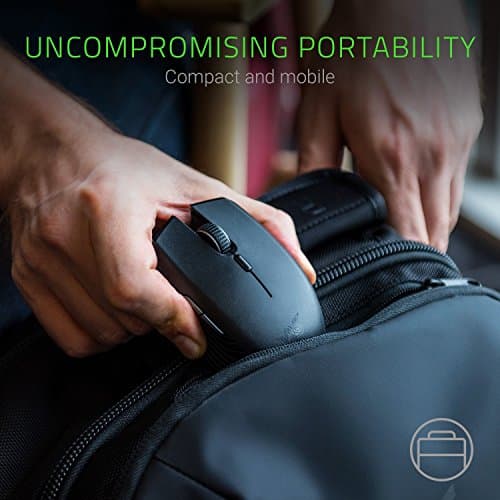 Razer Atheris - Ambidextrous Bluetooth Wireless Portable Gaming-Grade Mouse - 7,200 DPI Optical Sensor (Renewed) image