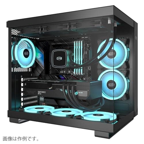 PC Cooler C3 T500 ARGB ATX Mid Tower Black Tempered Glass Side Panel, USB 3.2 Gen 2 Type-C, USB 3.2 Gen 1 Type-A image