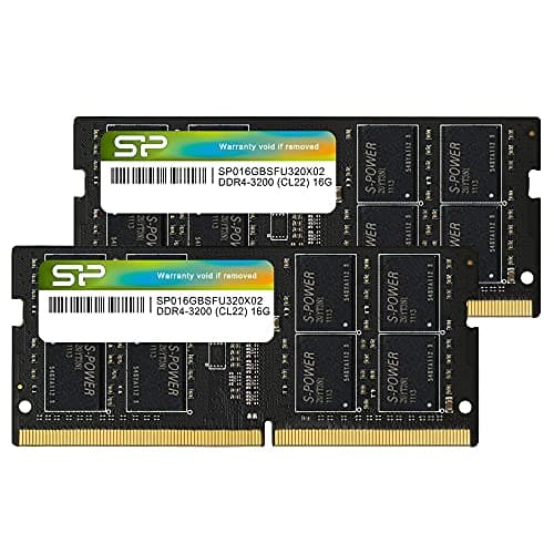 Silicon Power SP032GBSFU320X22 SODIMM DDR4-3200 CL22 32GB (2x16GB) image