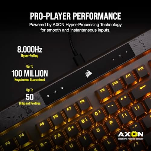 Corsair K70 MAX RGB UK Wired Corsair MGX Steel Grey Gaming Keyboard image