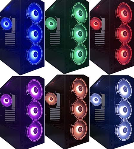 Apevia Electro 120mm White / Black RGB 57.67 CFM 6-Pack image
