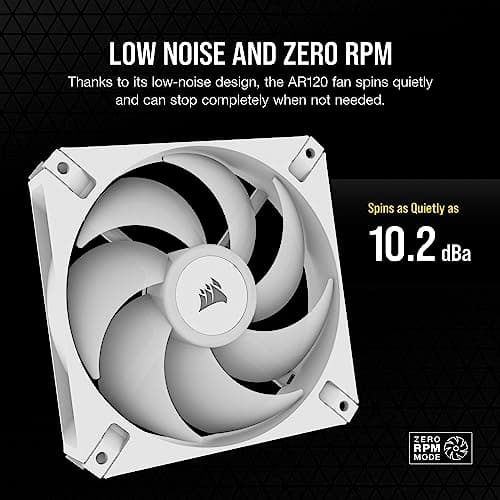 Corsair iCUE AR120 120mm Digital RGB PWM 59 CFM White 3-Pack image