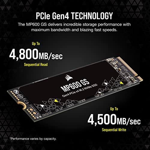 Corsair MP600 GS 1TB SSD M.2-2280 PCIe 4.0 x4 NVMe image
