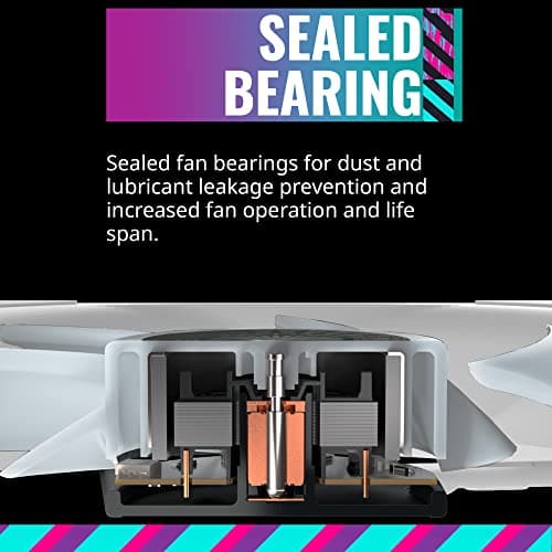 Cooler Master MasterFan MF Halo 120mm White Addressable RGB PWM 47.2 CFM image