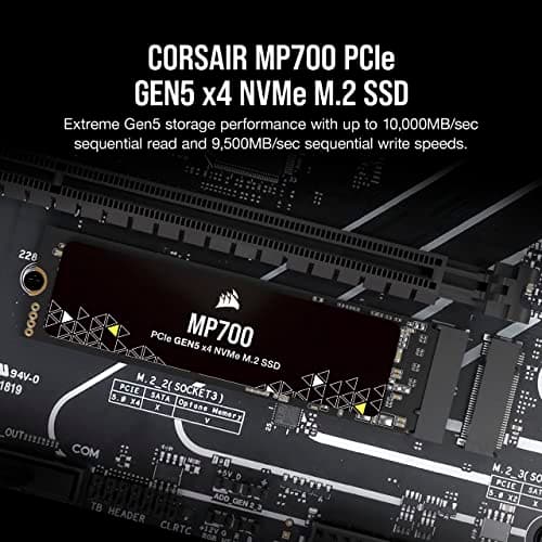 Corsair MP700 2TB SSD M.2-2280 PCIe 5.0 X4 NVMe image
