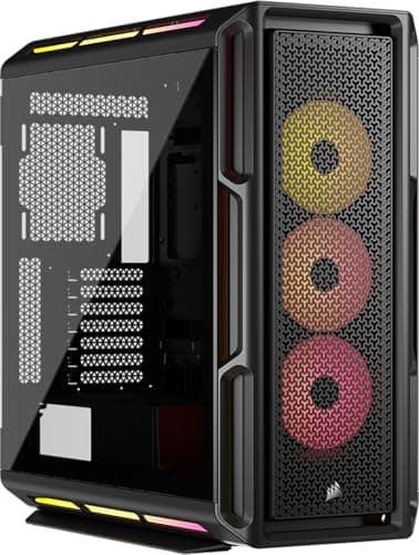 Corsair iCUE 5000T LX RGB ATX Mid Tower Black with Tempered Glass Side Panel and USB 3.2 Gen 2 Type-C, USB 3.2 Gen 1 Type-A image