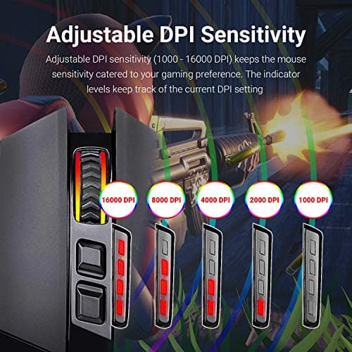 Redragon M801P Sniper Pro Wired Optical Gaming Mouse image