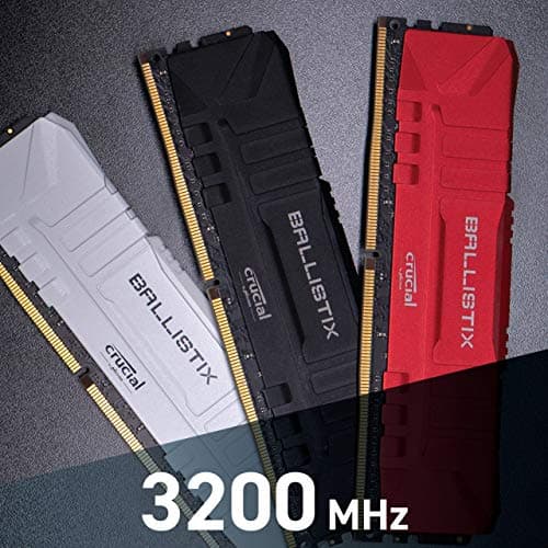 Crucial Ballistix 3600 MHz DDR4 DRAM Desktop Gaming Memory Kit 64GB (32GBx2) White image