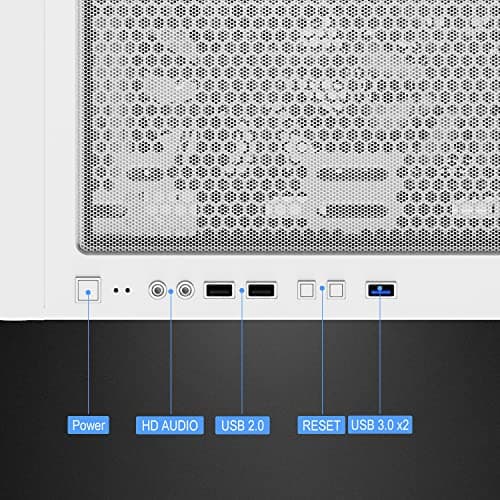 Montech X3 Mesh ATX Mid Tower White Tempered Glass Side Panel image