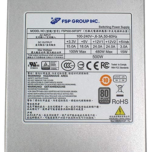 FSP Group FSP500-50FSPT Flex ATX 500W Non-Modular 80+ Platinum Certified image