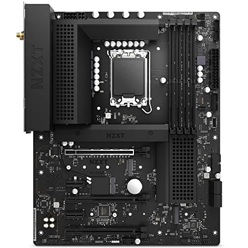 NZXT N5 Z690 Motherboard - N5-Z69XT-B1 - Intel Z690 chipset (Supports 12th Gen CPUs) - ATX Gaming Motherboard - Integrated I/O Shield - WiFi 6E connectivity - Bluetooth V5.2 - Black image