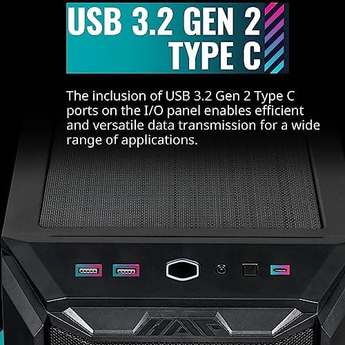 Cooler Master HAF 500 ATX Mid Tower Black Tempered Glass Side Panel image