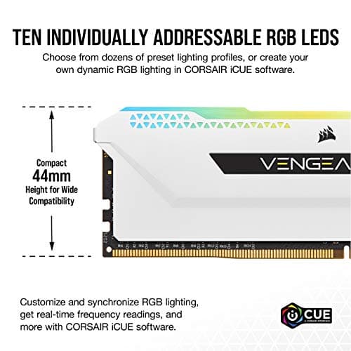 Corsair Vengeance RGB Pro SL White / Black DDR4-3200 CL16 32GB (4x8GB) image