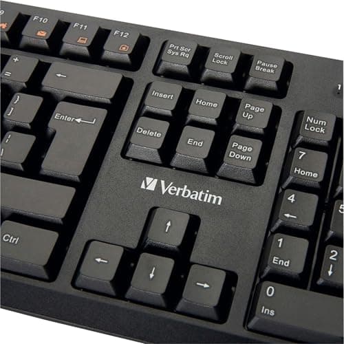 Verbatim 70734 Wired Standard Keyboard with Laser Mouse image