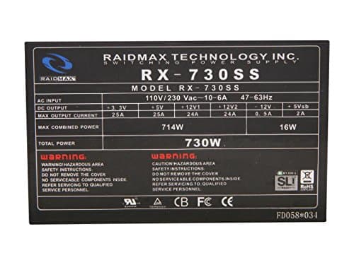 Raidmax RX-730SS 730W Semi-Modular image