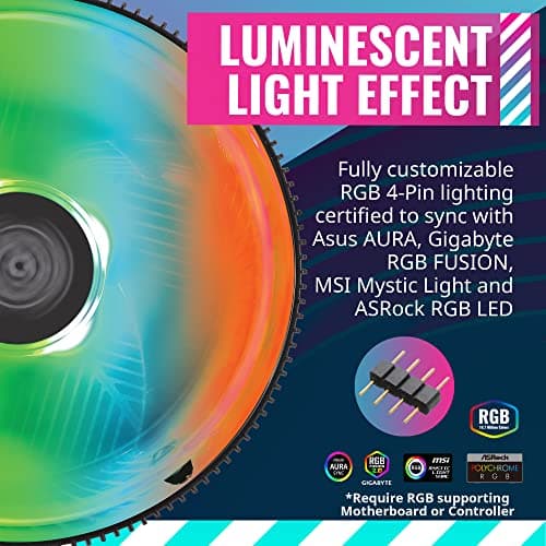 Cooler Master i71C Air RGB 37 CFM Rifle Bearing Black image