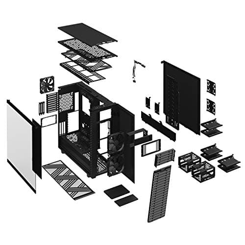 Fractal Design Define 7 XL Light ATX Full Tower Black Tempered Glass image