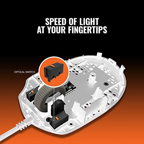 Cooler Master MM720 Glossy White Wired Optical Mouse image