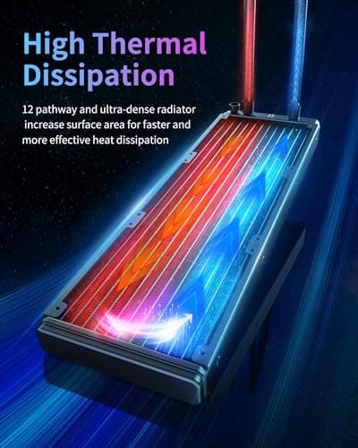 Minorsonic CPU Cooler 240mm Black image