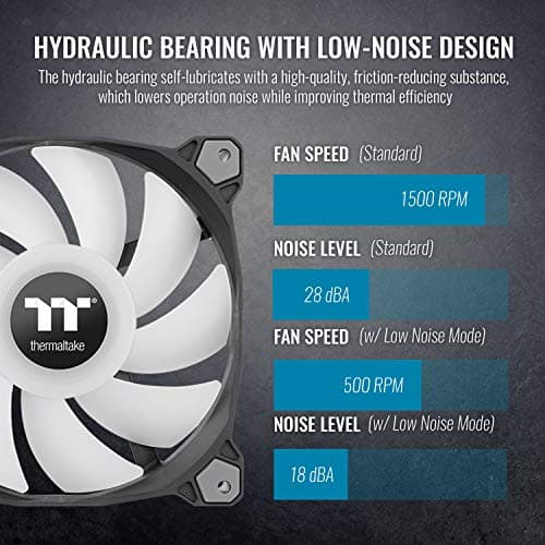 Thermaltake Pure Duo 120mm Black PWM ARGB 2-Pack image