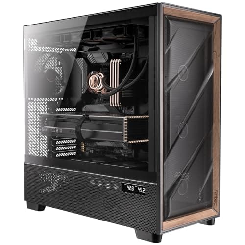 Antec FLUX PRO ATX Full Tower Black / Brown Tempered Glass image