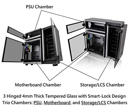 Thermaltake Level 20 ATX Full Tower Black / Silver Tempered Glass Side Panel image