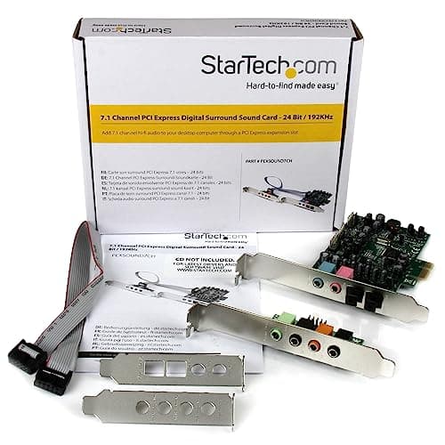 StarTech PCISOUND4CH PCI 4.0 Channel 16-bit 48 kHz image
