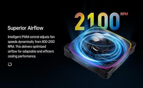 Geometric Future Squama 2503R 140mm Black PWM RGB image