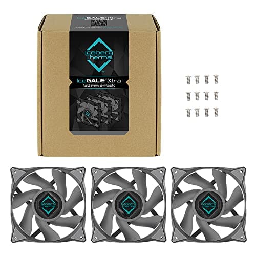 Iceberg Thermal IceGALE Xtra 127 CFM 120mm Gray PWM 3-Pack image
