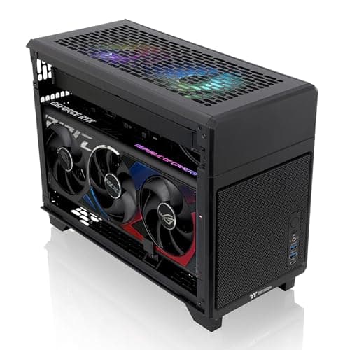 Thermaltake TR100 Mini-ITX Desktop Black Mesh Side Panel image