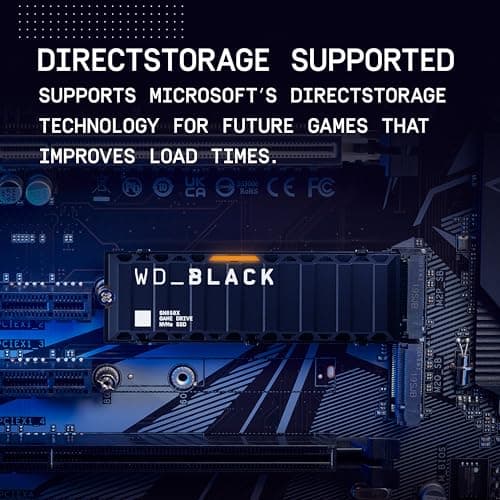 Western Digital WD_Black SN850X w/Heatsink 8TB SSD M.2-2280 PCIe 4.0 x4 NVMe image