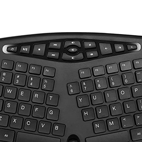 Adesso WKB-1600CB Wireless Ergonomic Keyboard with Optical Mouse image
