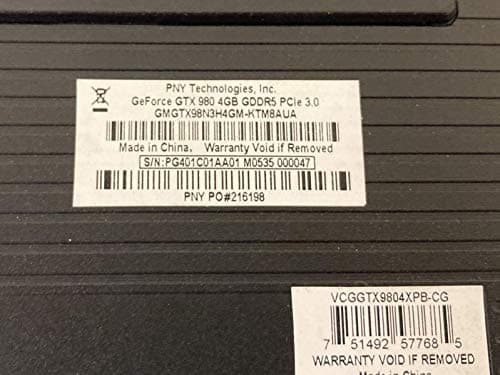 NVIDIA GeForce GTX 980 Black / Silver 4GB GDDR5 image