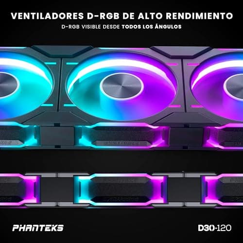 Phanteks D30-120 120mm Black PWM ARGB 3-Pack image