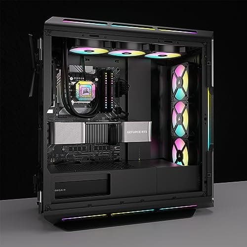 Corsair iCUE AR120 120mm Black Digital RGB PWM 59 CFM 3-Pack image