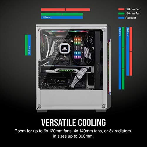 Corsair iCUE 220T RGB Airflow Tempered Glass ATX Mid Tower Computer Case image