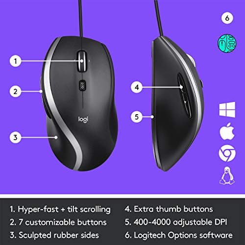 Logitech M500S Wired Optical Mouse image